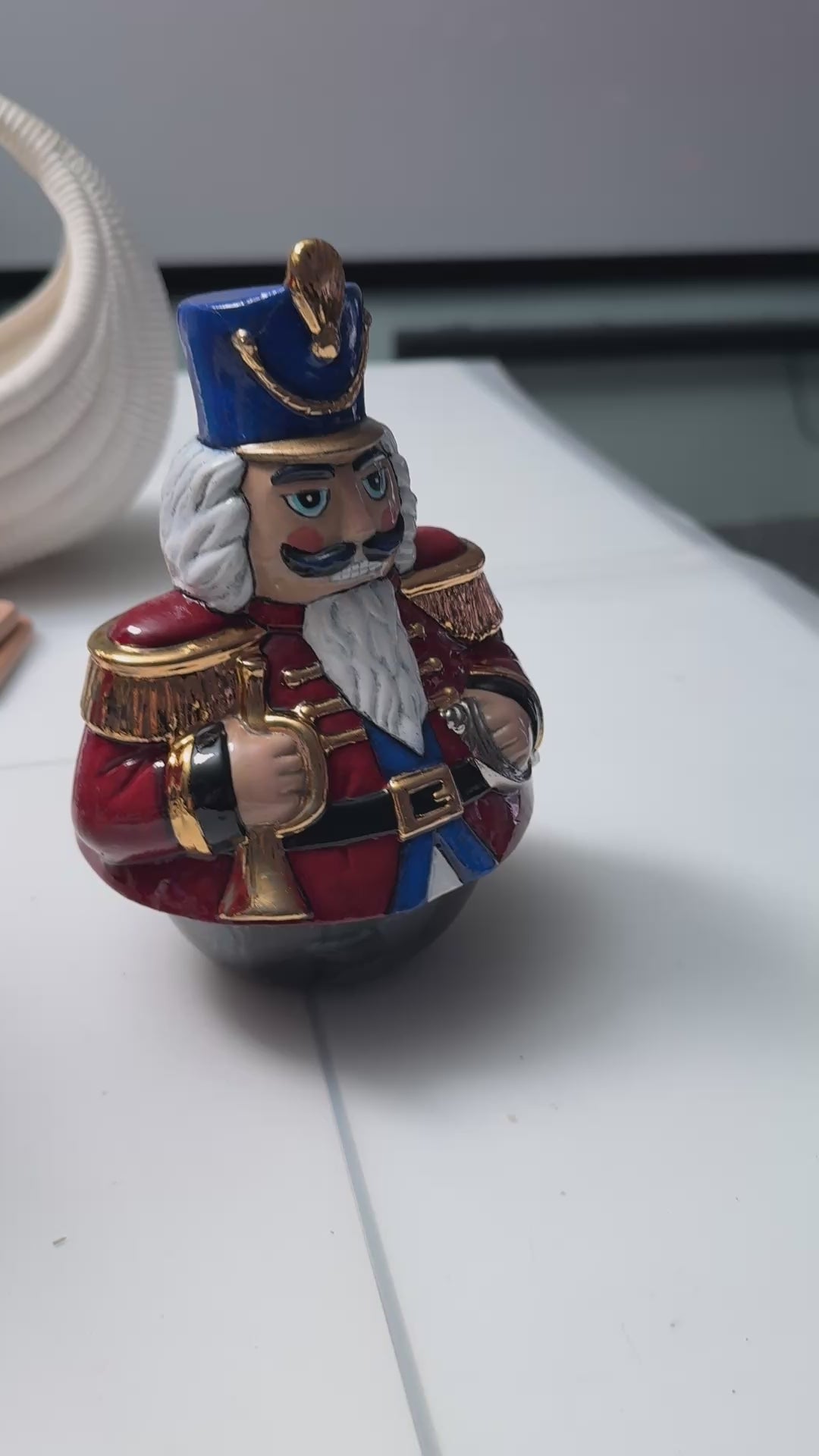 Roly-Poly Nutcracker Music Box